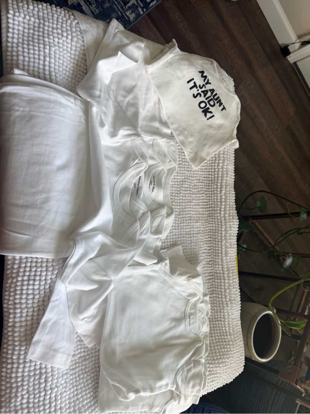 Kids White Long-Sleeve Tee Pack with Graphic Bodysuit